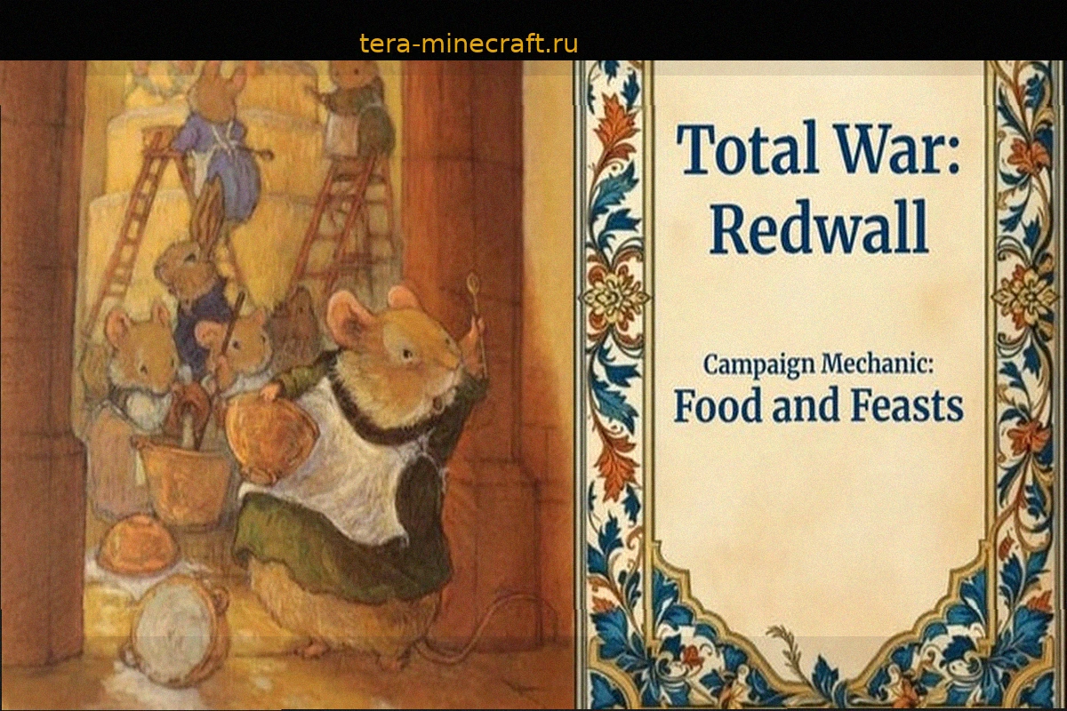 Total War: Redwall: Концепт, где суп из креветок и жгучего корня — жизненно важный стратегический ресурс